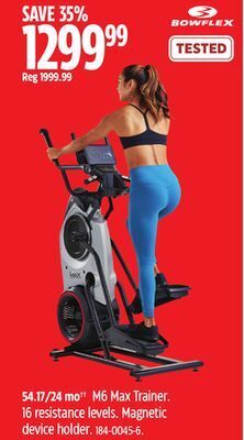 Canadian Tire Bowflex m6 max trainer offer