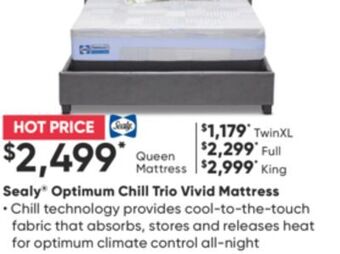 Sleep Country Sealy® optimum chill trio vivid mattress offer