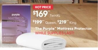 Sleep Country The purple mattress protector offer