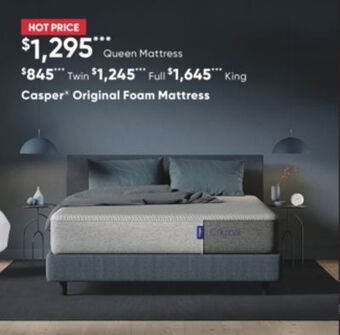 Sleep Country Casper original foam mattress offer