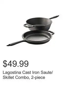 Costco Lagostina cast iron saute/ skillet combo, 2-piece offer