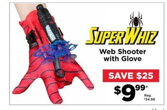 Showcase Super whiz - web shooter with glove offer