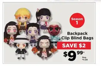 Showcase Demon backpack clip blind bags offer