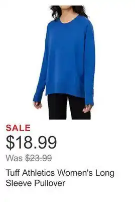 Costco Tuff athletics women's long sleeve pullover offer