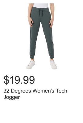Costco 32 degrees women's tech jogger offer
