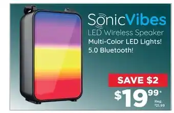 Showcase Sonic vibes led wireless soundbar offer