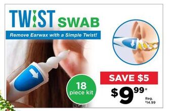 Showcase Twist swab offer