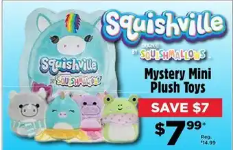 Showcase Squushville mystery mini plush toys offer