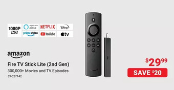 Visions Electronics Amazon fire tv stick lite (2nd gen) offer