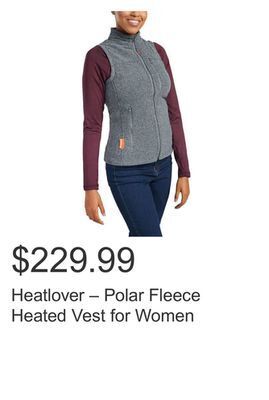 Costco Heatlover – polar fleece heated vest for women offer