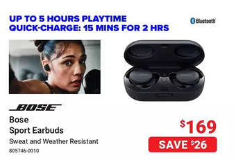 Visions Electronics Bose sport earbuds offer
