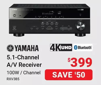 Visions Electronics Yamaha 5.1-channel a/v receiver offer