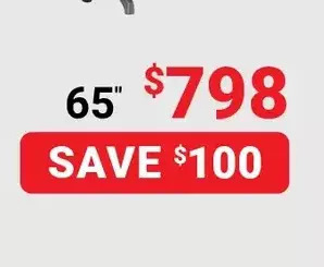 Visions Electronics Samsung smart tv. 65" offer