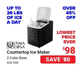 Visions Electronics Ultima cosa countertop ice maker offer