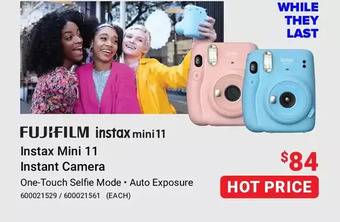 Visions Electronics Fujifilm instax mini 11 instant camera offer
