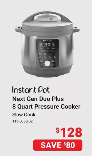 Visions Electronics Instant pot next gen duo plus 8 quart pressure cooker offer