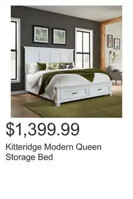 Costco Kitteridge modern queen storage bed offer