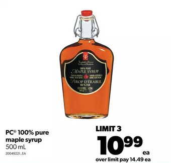 Real Canadian Superstore Pc 100% pure maple syrup offer