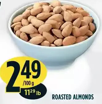 Marché Adonis Roasted almonds offer