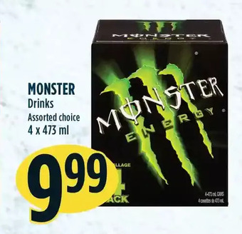 Marché Adonis Monster drinks offer
