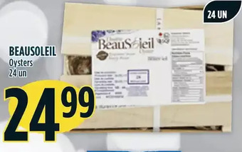 Marché Adonis Beausoleil oysters offer