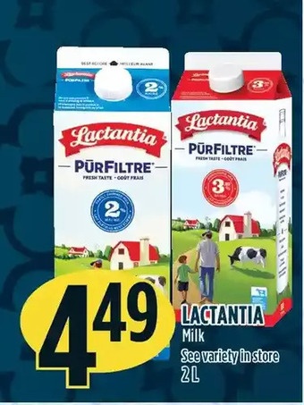 Marché Adonis Lactantia milk offer