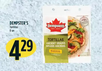 Marché Adonis Dempster's tortillas offer