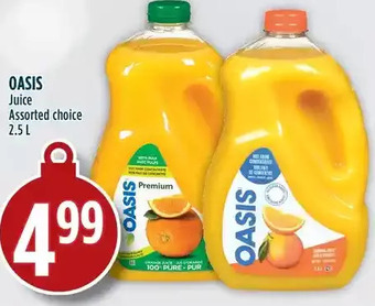 Marché Adonis Oasis juice offer