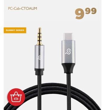 Shopper+ Type-c to 3.5 mm audio aux jack adapter male to male 4 pole audio cable - primecables offer