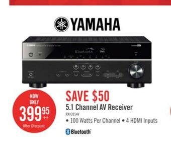 The Brick Yamaha rv-v385 5.1-channel av receiver offer