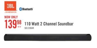 The Brick Jbl cinema sb120 bluetooth soundbar - jblsb120blkbam offer