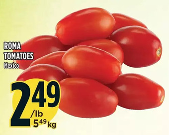 Marché Adonis Roma tomatoes offer