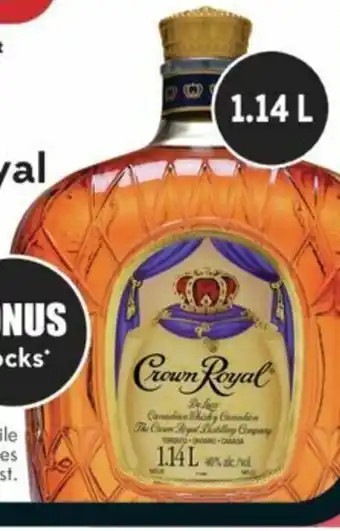 Sobeys Crown Royal Canadian Whisky 1.14L offer
