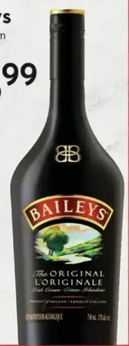 Sobeys Bailey's Irish Cream 750ml offer