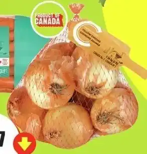 FreshCo Yellow Onions or Carrots 3 lb bag product of canada 1.36kg offer