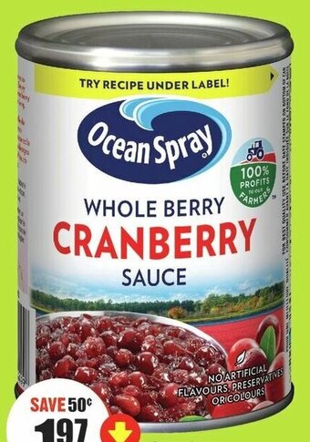 FreshCo Ocean Spray Cranberry Sauce 348 ml offer