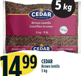 Marché Adonis Cedar Brown Lentils 5 kg offer