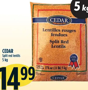 Marché Adonis Cedar Split red Lentils 5 kg offer