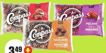 FreshCo Compass In-Shell Mixed Nuts, Hazelnuts 300g or Pecans 250g offer