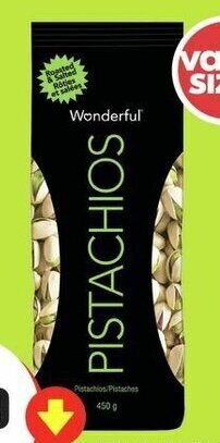FreshCo Wonderful Pistachios 450g Roasted & Salted Product of USA offer