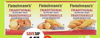 FreshCo Fleischmann's Traditional Yeast 3x8g offer