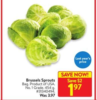 Walmart Brussels sprouts offer