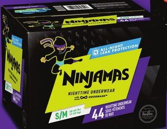 Walmart Pampers superpack ninjamas nighttime underwear offer