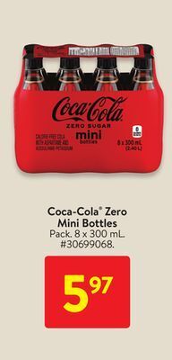 Walmart Coca-cola® zero mini bottles offer