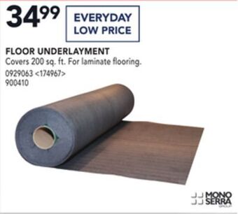 Lowe's Mono serra floor underlayment offer