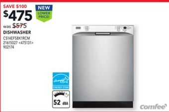 Lowe's Comfee dishwasher offer