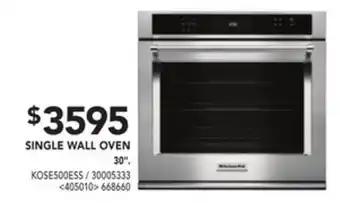 Lowe's Kitchenaid single wall oven 30" offer