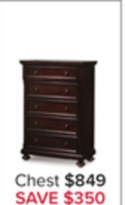 Leon's Chester chest - cherry offer