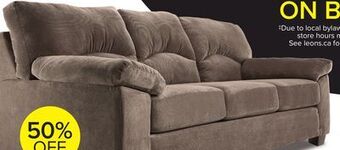 Leon's Archie sofa- ash offer