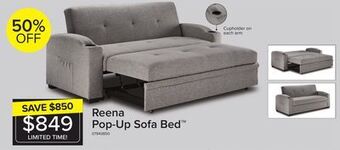 Leon's Reena pop-up sofa bed offer